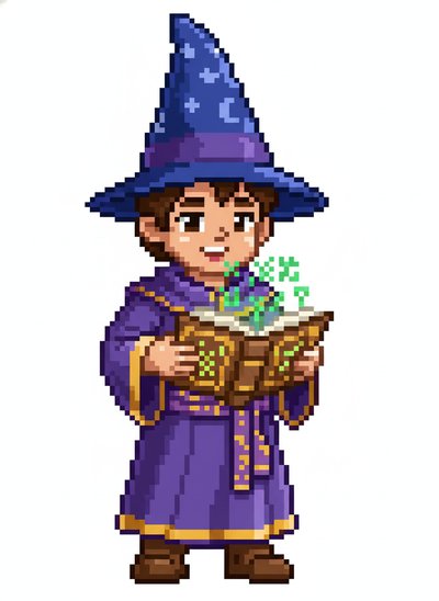 My Wee Wizard Andrew - Pixel Art