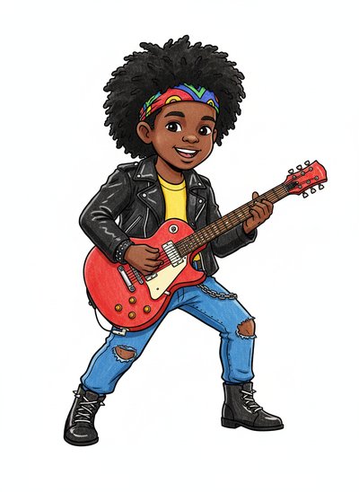 My Baby's Rock Star Dreams 🎸 - Classic Coloring Book
