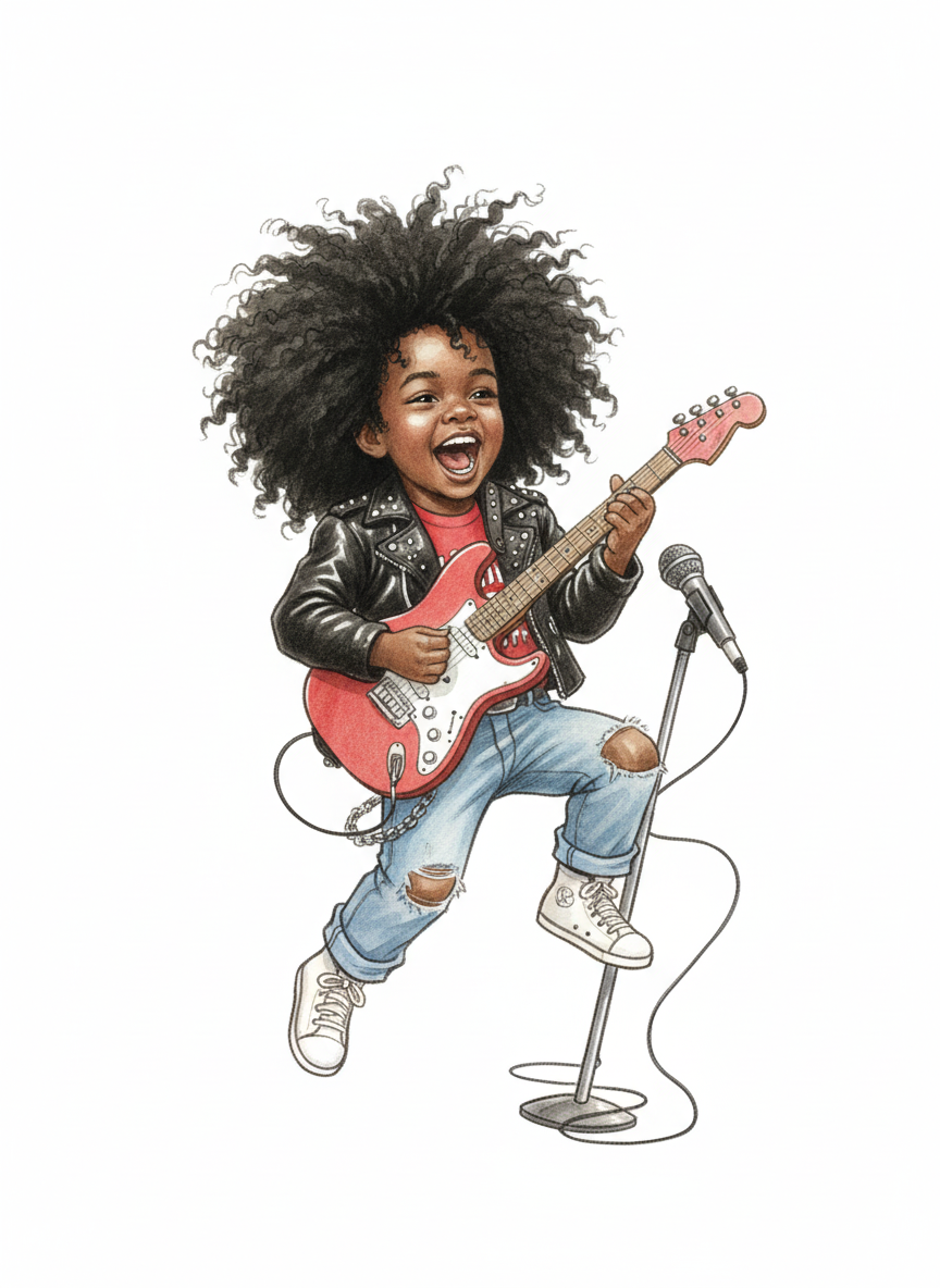 Anthony the Rocking Star - Gentle Pencil