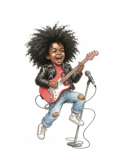 My Baby's Rock Star Dreams 🎸 - Gentle Pencil