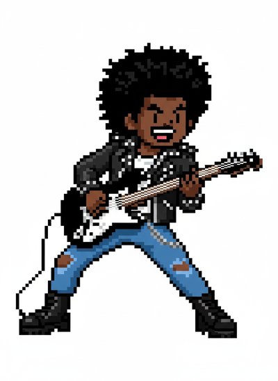 My Baby's Rock Star Dreams 🎸 - Pixel Art