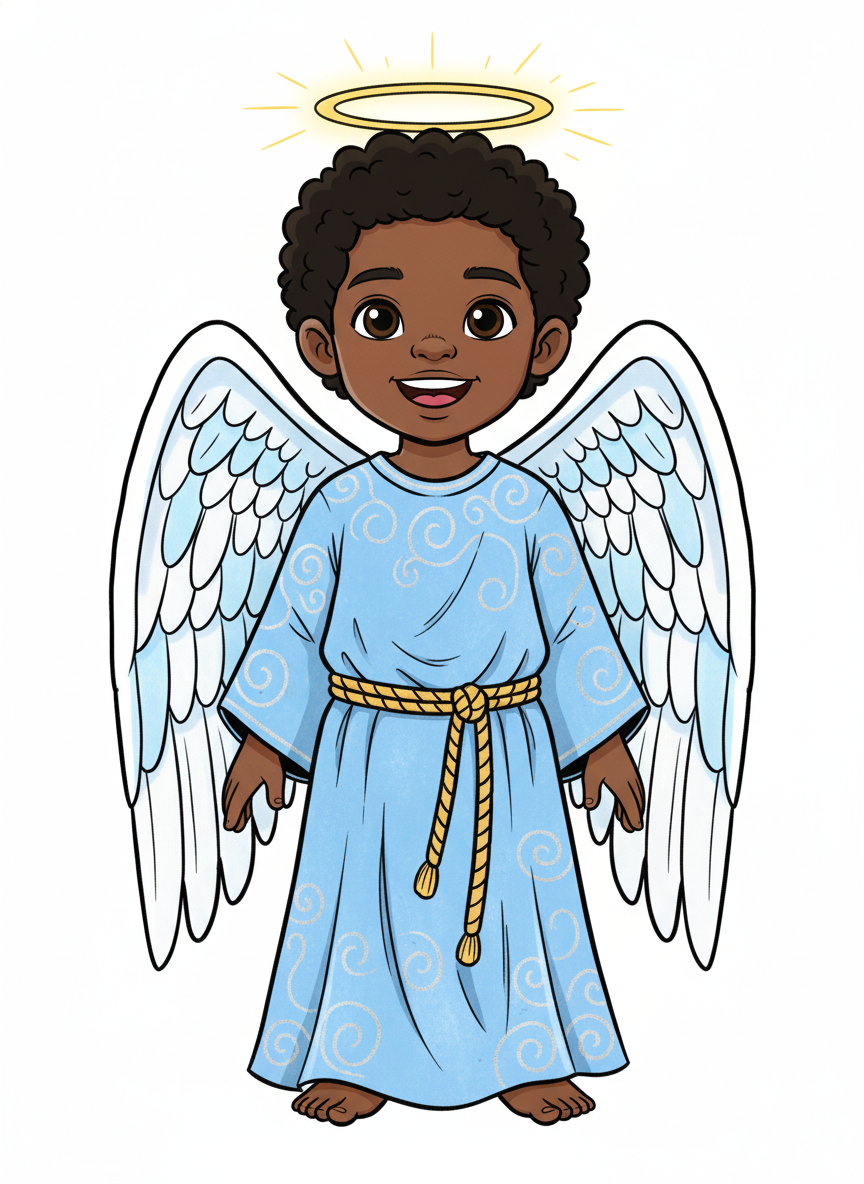 Anthony the Angel - Classic Coloring Book