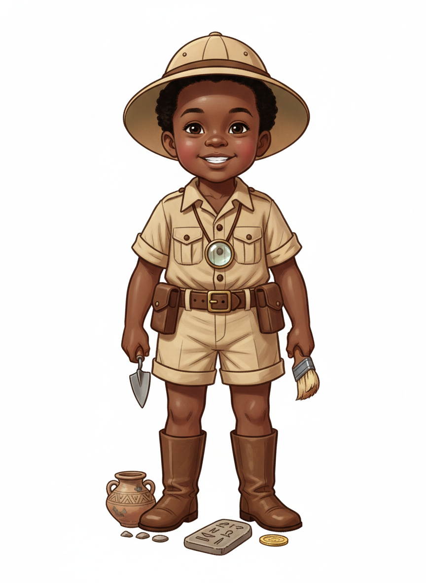 Archaeologist Anthony - Vintage Storybook