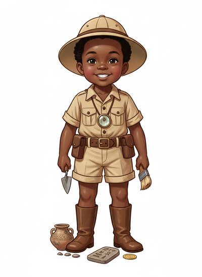 Anthony's Adventure Excavation 🏺 - Vintage Storybook