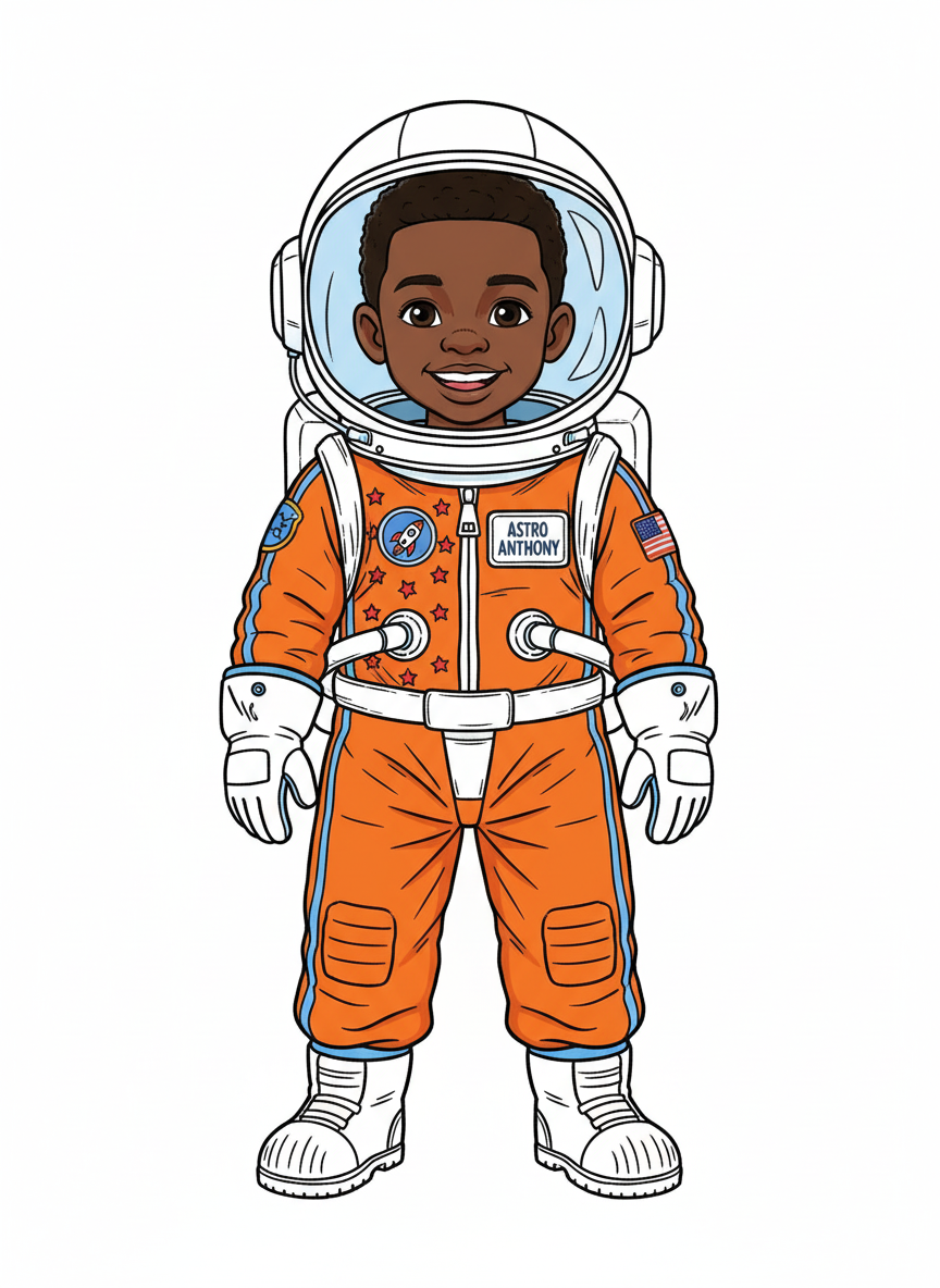 Astro Anthony - Classic Coloring Book