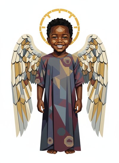 My Baby Angel Anthony 🌟 - Cubist Painting