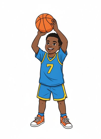 My Baby's Basketball Magic 🏀 - Classic Coloring Book