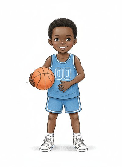 My Baby's Basketball Magic 🏀 - Gentle Pencil