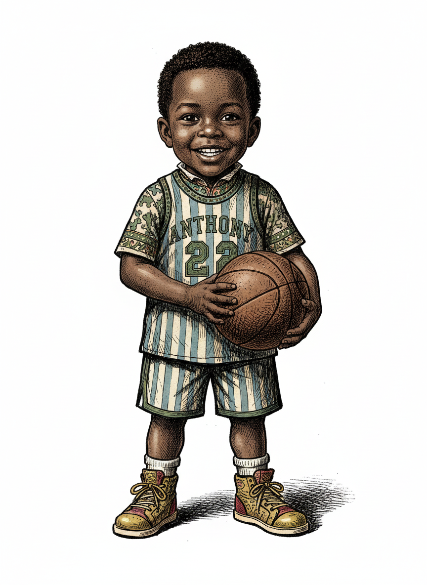 Anthony the Dribbler - Victorian Illustration