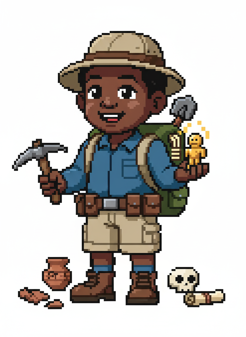 Archaeologist Anthony - Pixel Art
