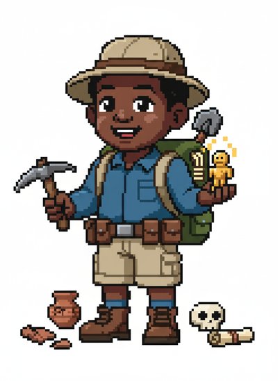 Anthony's Adventure Excavation 🏺 - Pixel Art