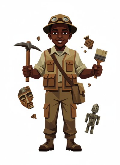 Anthony's Adventure Excavation 🏺 - Cubist Painting