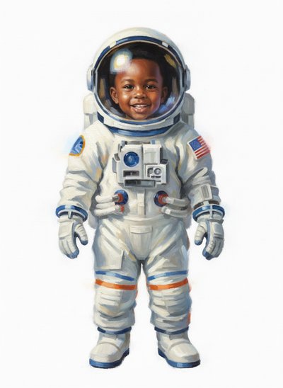 My Baby's Space Adventures 🚀 - Impressionist Painting