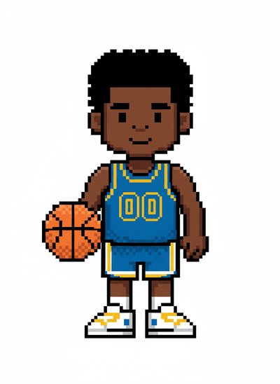 My Baby's Basketball Magic 🏀 - Pixel Art