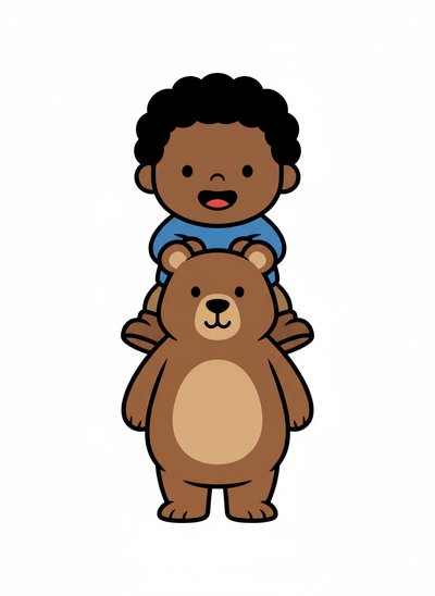 My Baby riding a Bear 🐻 - Preschool Simple