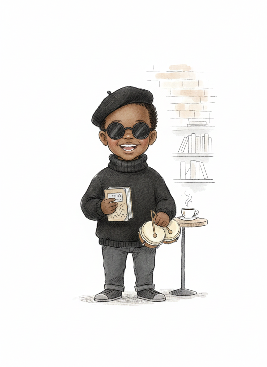 Anthony the Beatnik Poet - Gentle Pencil