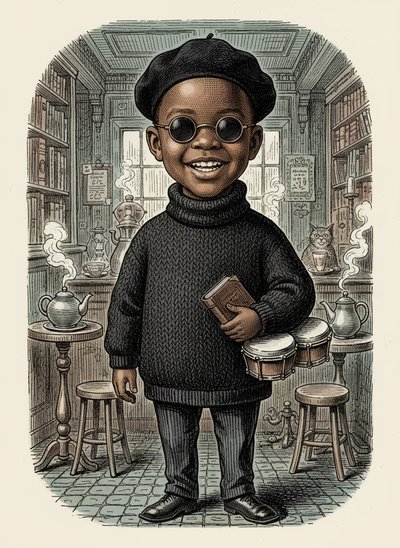 My Baby the Beatnik 🌟 - Victorian Illustration