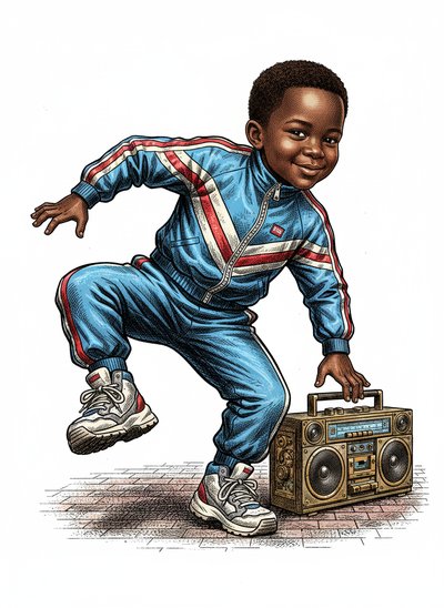 Anthony's B-Boy Magic 💥 - Victorian Illustration