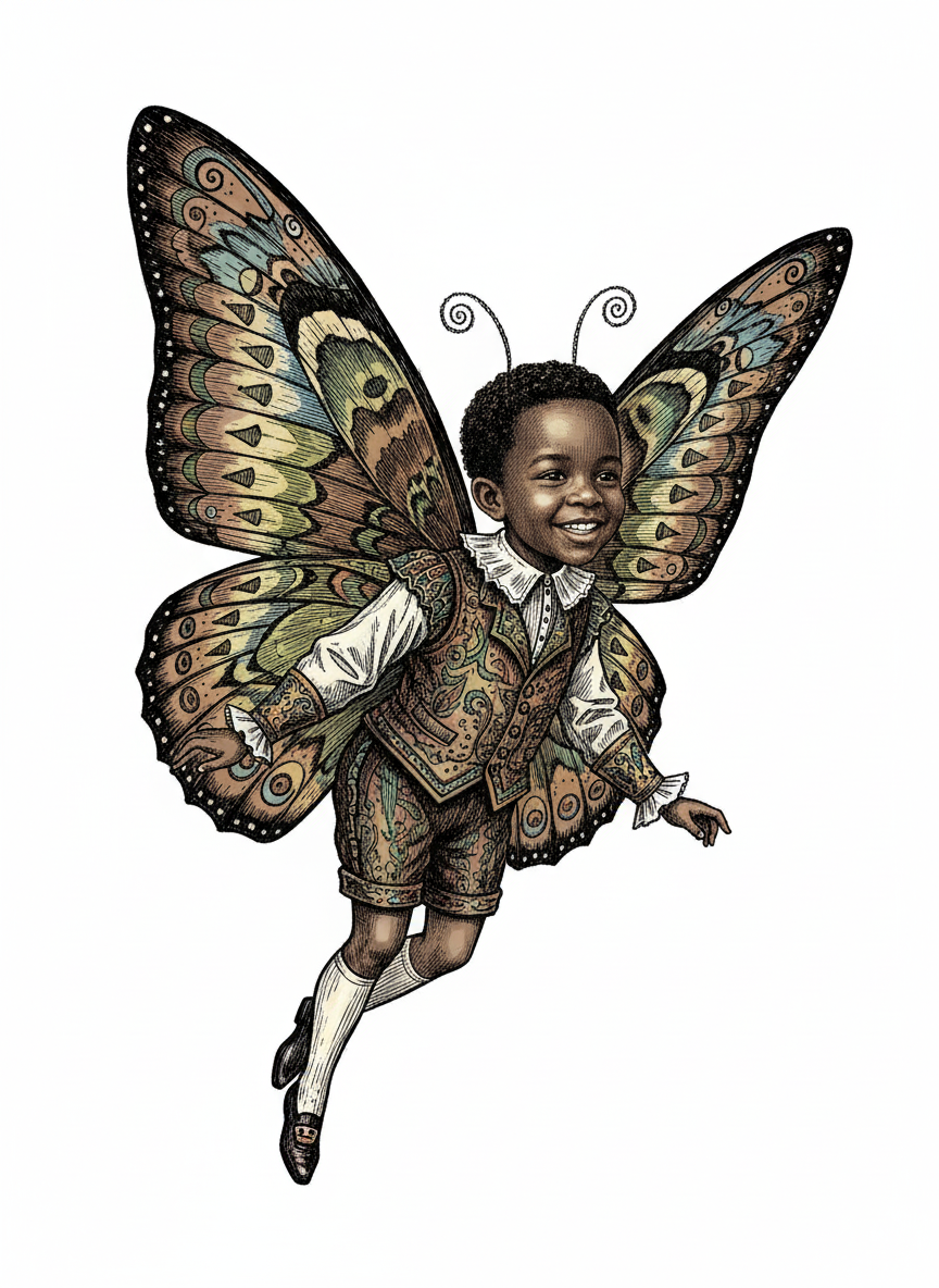 Anthony Flutterby - Victorian Illustration