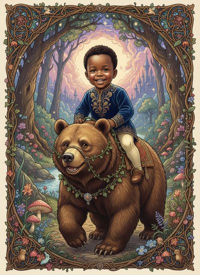 My Baby riding a Bear 🐻 - Fairy Tale Classic