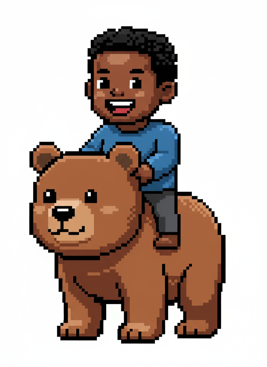 Anthony the Cuddle Bear - Pixel Art