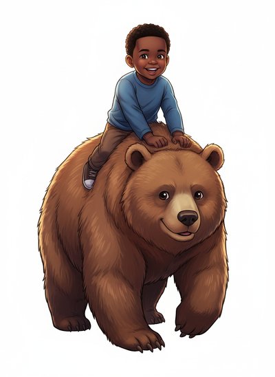 My Baby riding a Bear 🐻 - Webtoon Anime