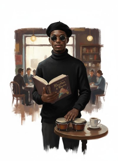 My Baby the Beatnik 🌟 - Impressionist Painting