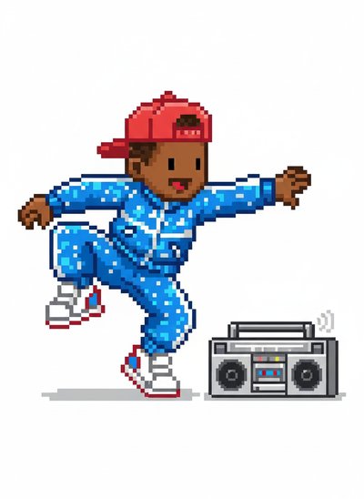 Anthony's B-Boy Magic 💥 - Pixel Art