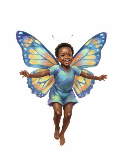 My Little Butterfly Dream - Impressionist Painting