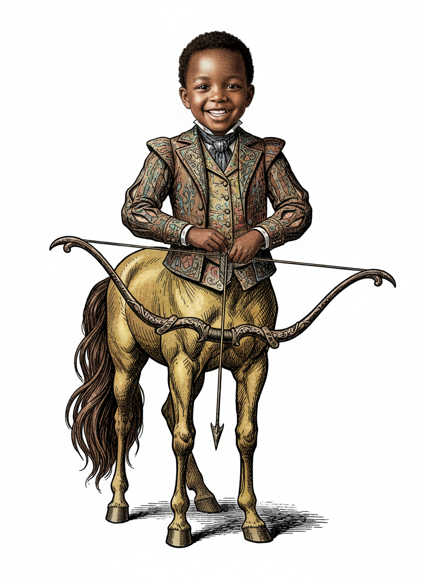 Anthony the Centaur - Victorian Illustration