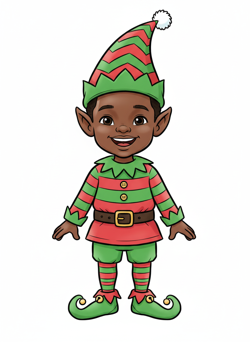 Anthony the Jolly Elf - Classic Coloring Book