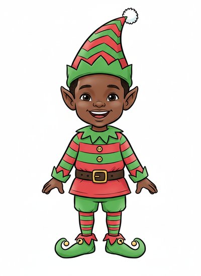 Anthony's Elf Adventures 🎄 - Classic Coloring Book