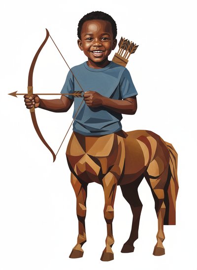 My Baby the Centaur 🐎 - Cubist Painting