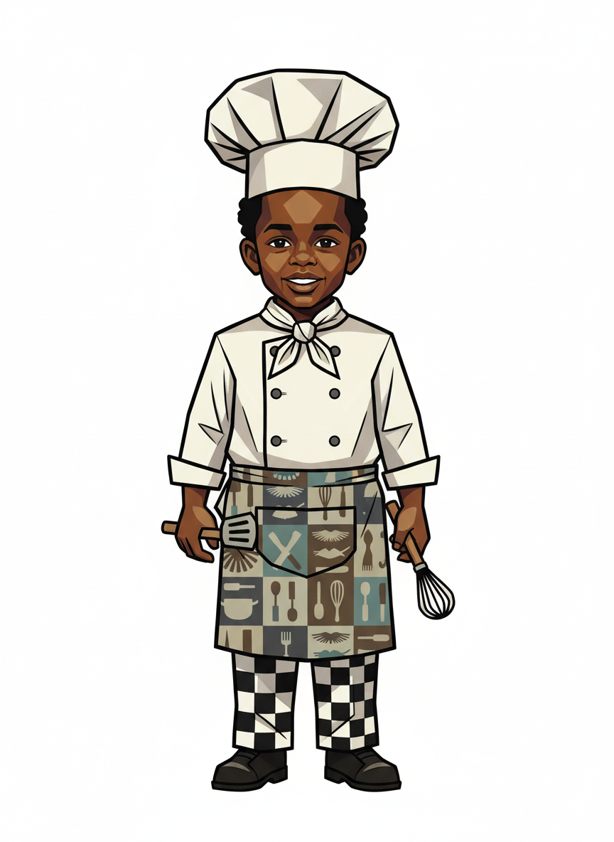 Chef Anthony the Whisker - Cubist Painting