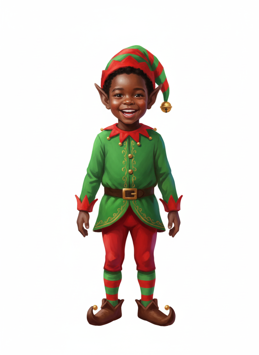 Anthony the Jolly Elf - Impressionist Painting