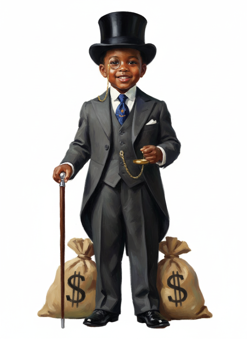 Anthony the Dapper Tycoon - Impressionist Painting