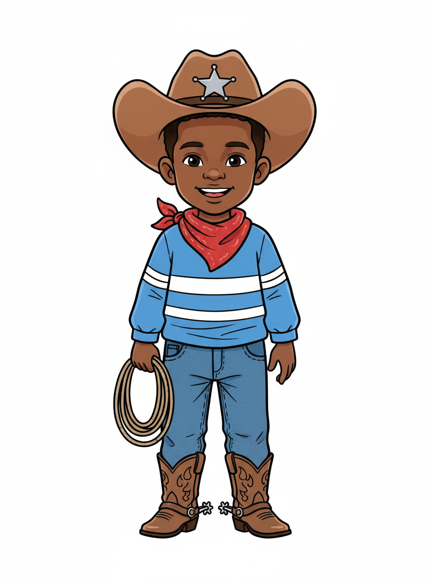Cowboy Anthony - Classic Coloring Book