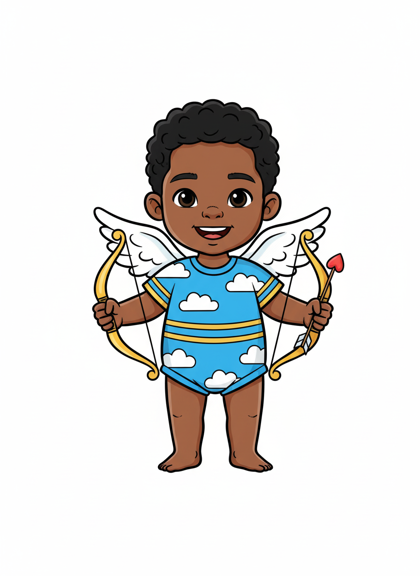 Cupid Anthony - Classic Coloring Book