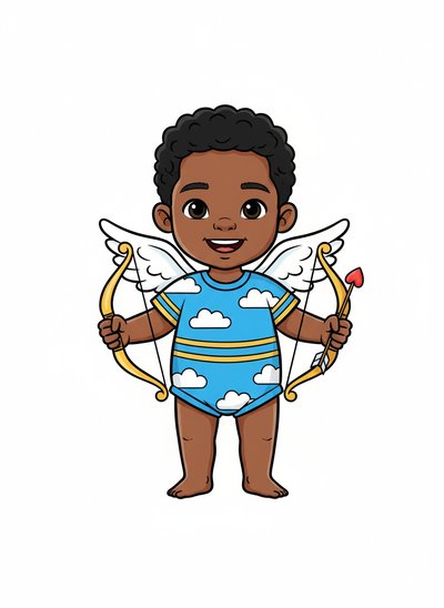 Anthony's Little Cupid Adventure 💘 - Classic Coloring Book