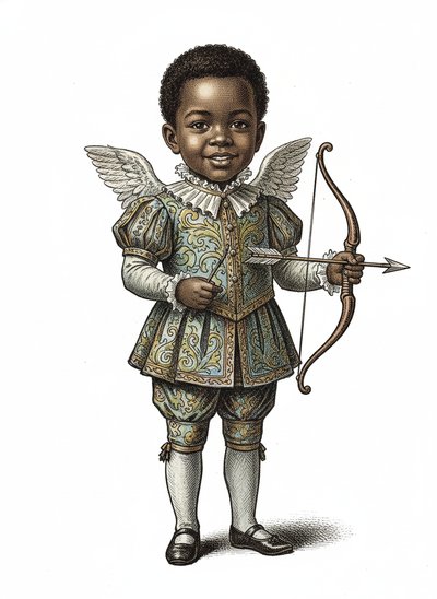 Anthony's Little Cupid Adventure 💘 - Victorian Illustration