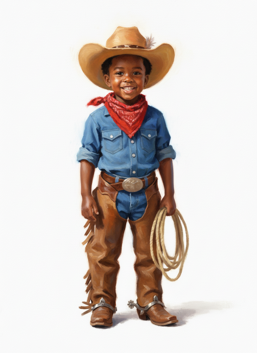 Cowboy Anthony - Impressionist Painting