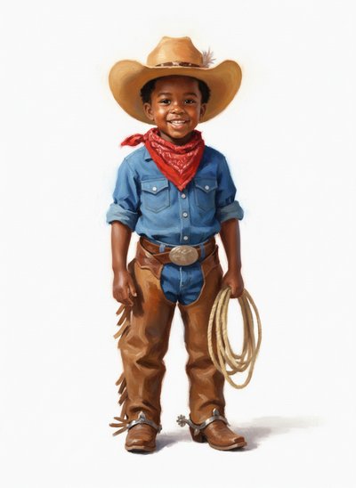 My Little Cowboy Adventure 🤠 - Impressionist Painting