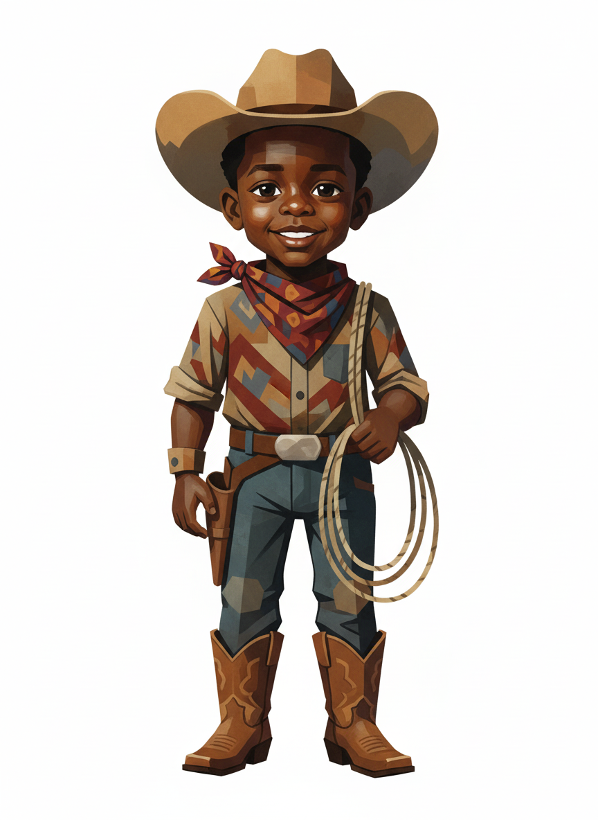 Cowboy Anthony - Cubist Painting