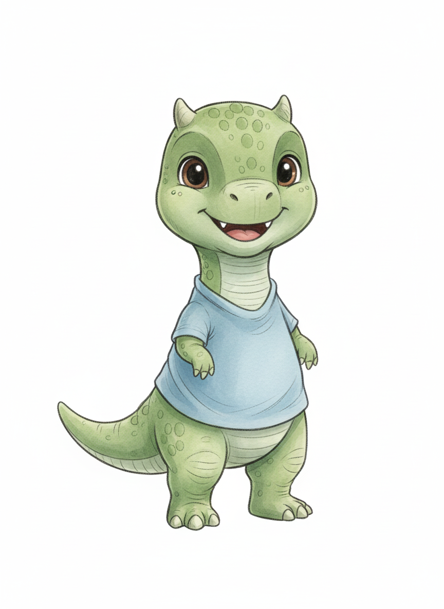 Anthony the Dino - Gentle Pencil