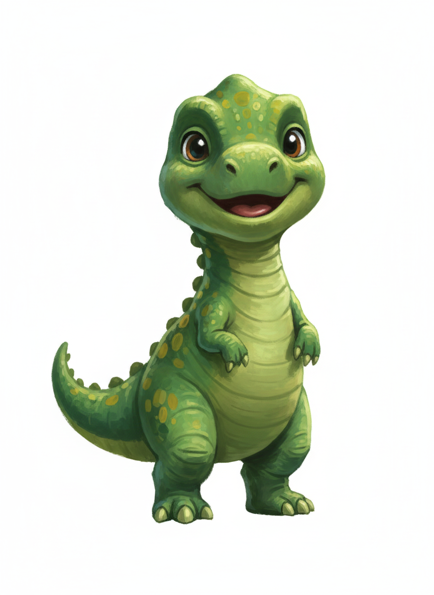 Anthony the Dino - Impressionist Painting