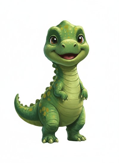 Anthony's Dino Delights 🦕 - Impressionist Painting