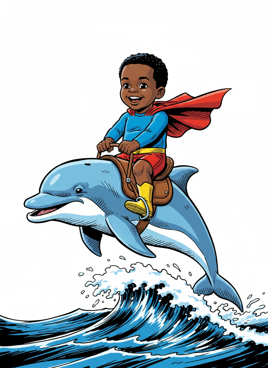Anthony the Dolphin Rider - Comic Book