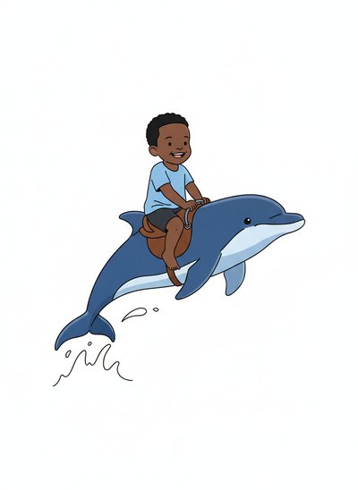 My Baby's Dolphin Adventures 🐬 - Minimalist
