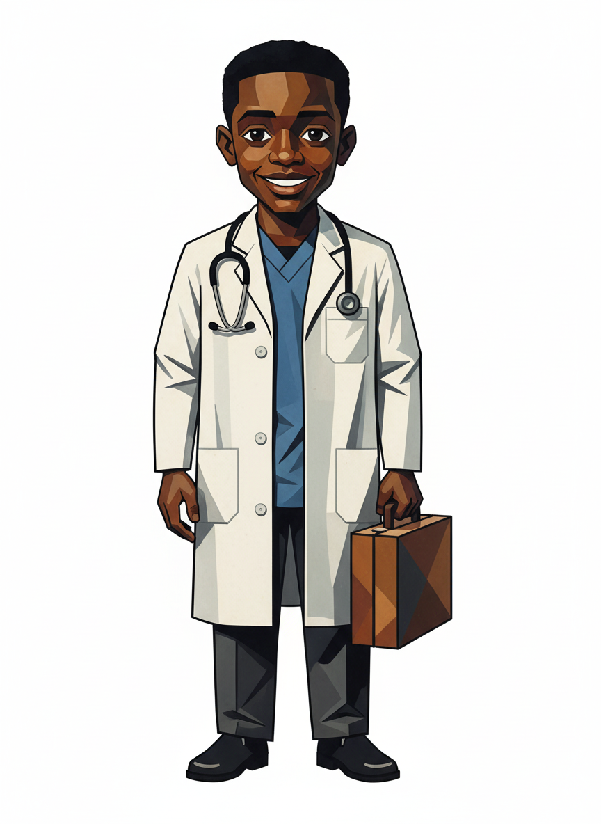 Doctor Anthony - Cubist Painting