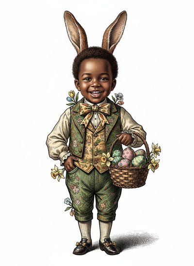 Anthony's Bunny Adventures 🐰 - Victorian Illustration